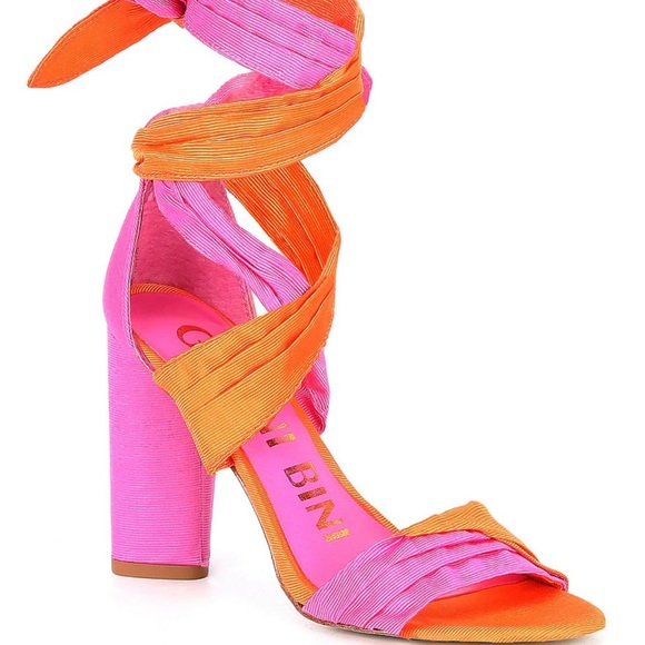Gianni Bini Pink And Orange Heels 